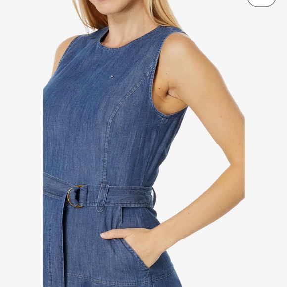 Tommy Hilfiger Cute Midi Denim Dress - Picture 2 of 5